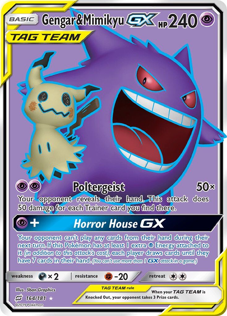 Gengar & Mimikyu-GX - 164/181 - EN Gengar & Mimikyu-GX - 164/181 - EN