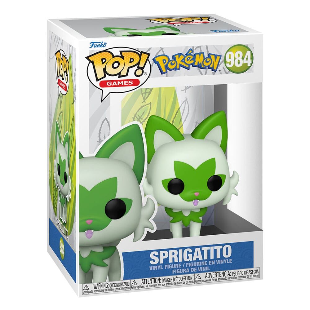 Pokemon POP! Games Vinyl Figur Sprigatito 9 cm Pokemon POP! Games Vinyl Figur Sprigatito 9 cm