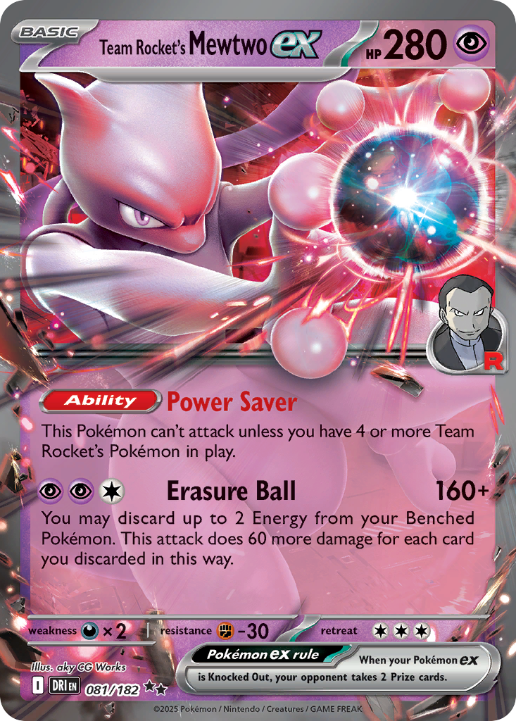 Team Rocket’s Mewtwo ex - 081/182 - EN
