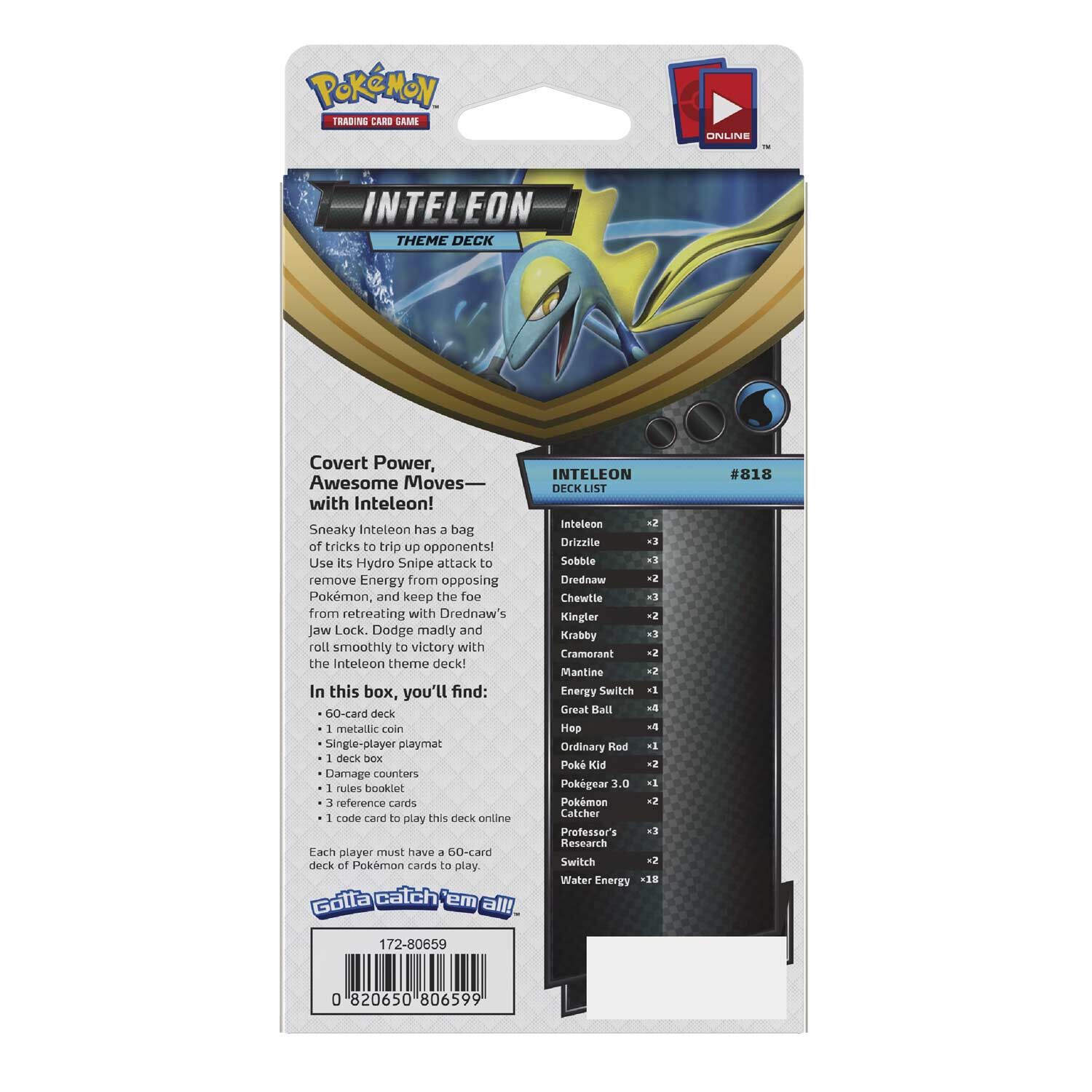 Pokémon Sword & Shield Inteleon Theme Deck - EN