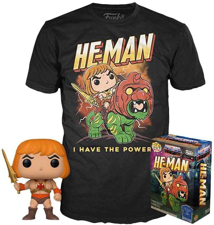 Masters of the Universe Funko POP! & Tee set T-Shirt He-Man Exclusive (M) 