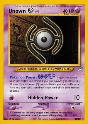 Unown H - 28/113 - Unlimited - EN Unown H - 28/113 - Unlimited - EN