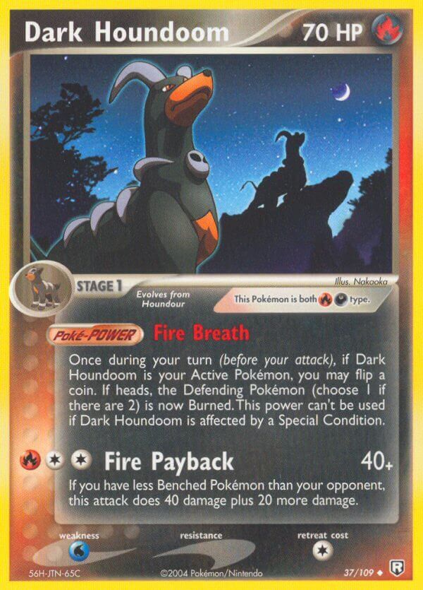 Dark Houndoom - 37/109 - Reverse Holo - EN Dark Houndoom - 37/109 - Reverse Holo - EN