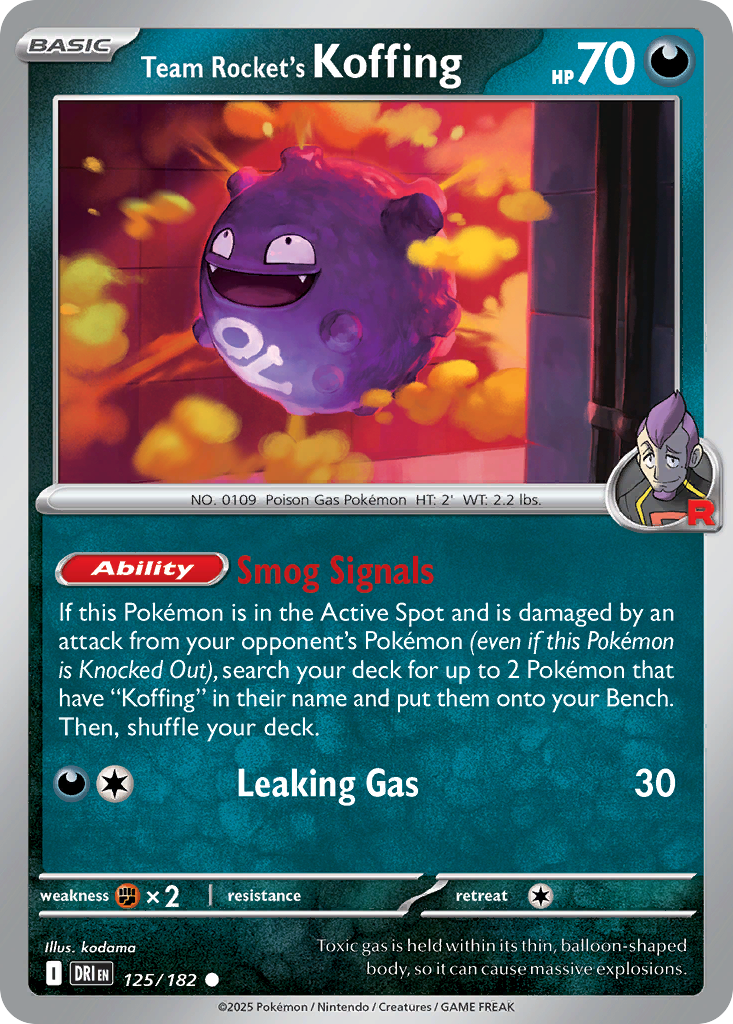 Team Rocket’s Koffing - 125/182 - EN