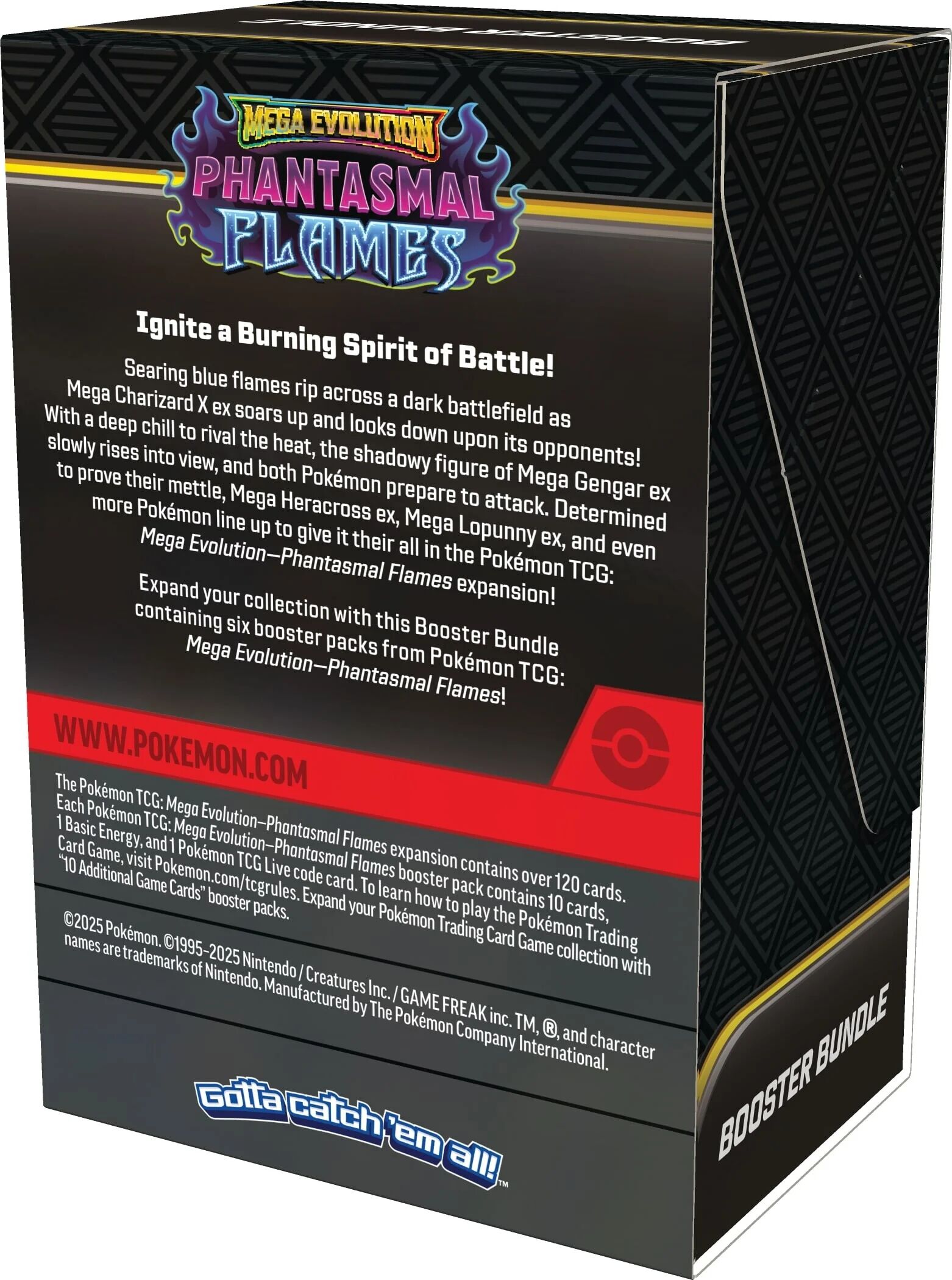 Pokémon TCG: Mega Evolution - Phantasmal Flames Booster Bundle (6 Packs) - EN
