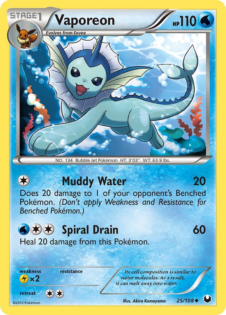 Vaporeon - 25/108 - EN