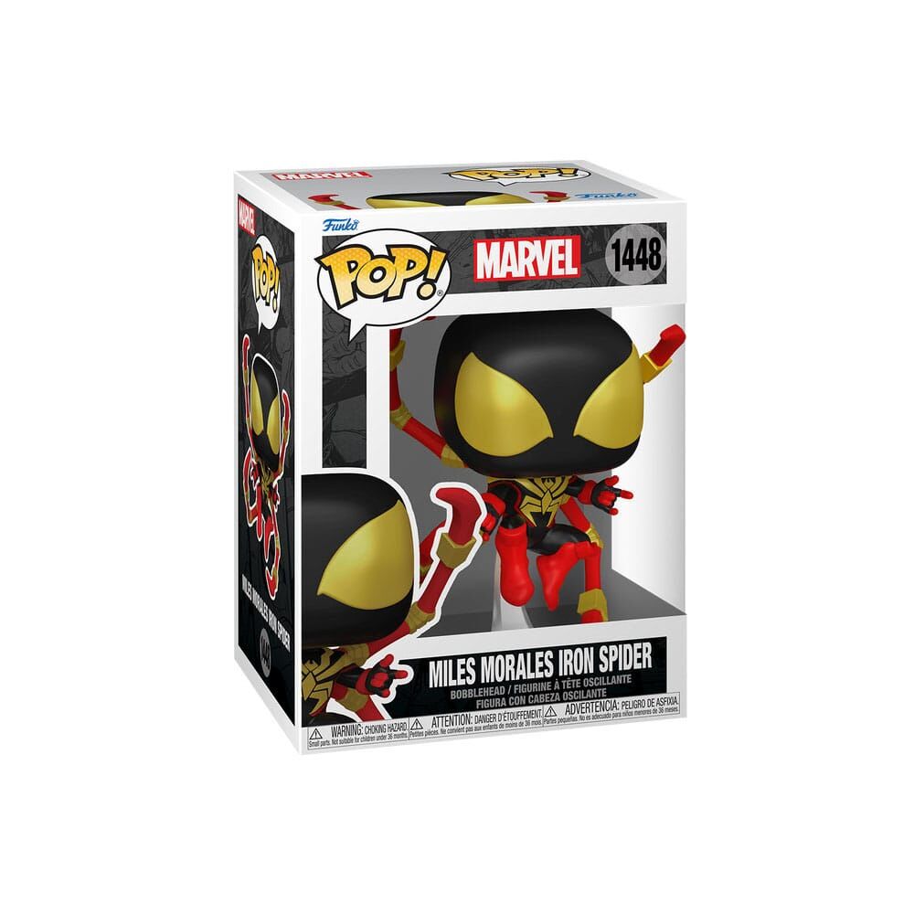 Funko POP! Marvel - Vinyl Figur Miles Morales Iron Spider #1448 - 9 cm Funko POP! Marvel - Vinyl Figur Miles Morales Iron Spider #1448 - 9 cm