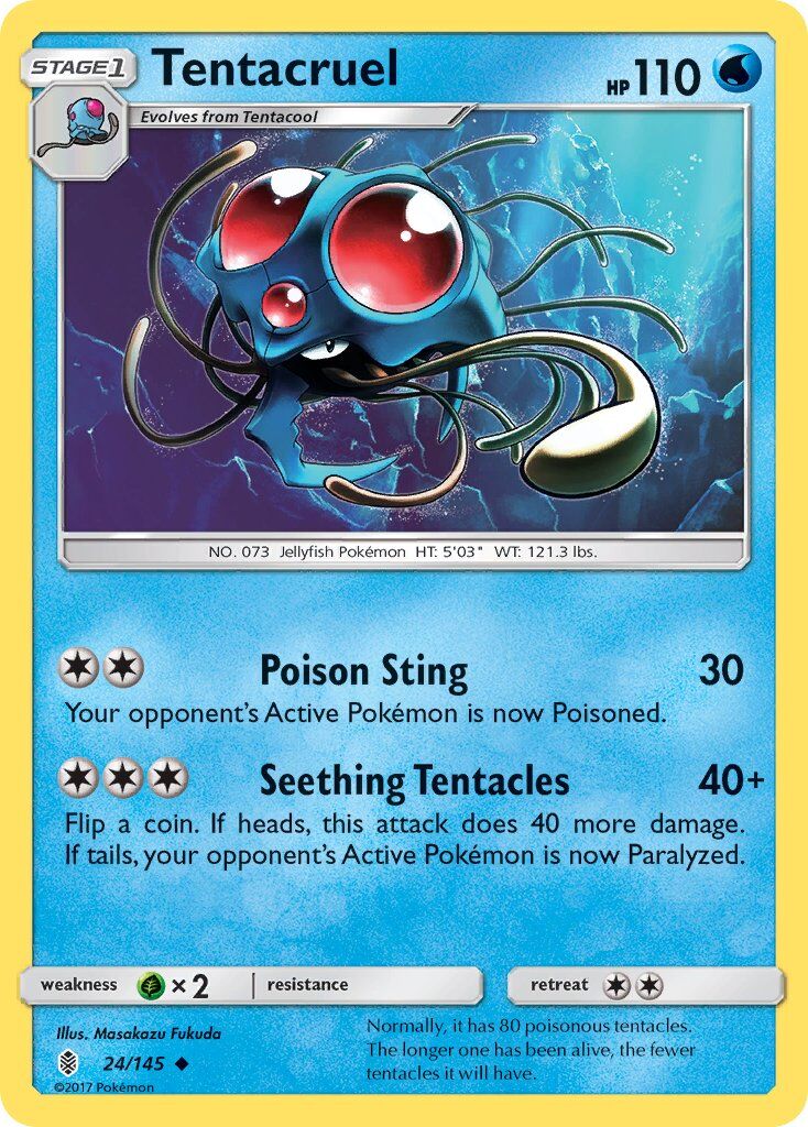 Tentacruel - 24/145 - Pokémon TCG - Lightly Played - EN