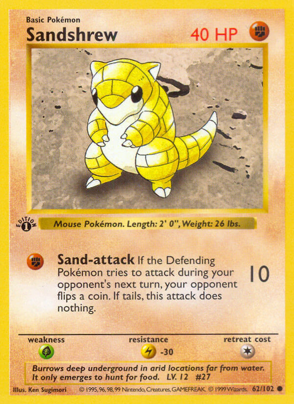 Sandshrew - 62/102 - EN Sandshrew - 62/102 - EN