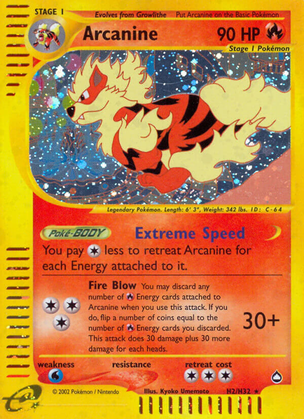 Arcanine - H2/H32 - Holo Rare - EN