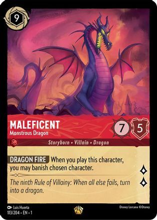 Maleficent - Monstrous Dragon - 113/204 - EN Maleficent - Monstrous Dragon - 113/204 - EN
