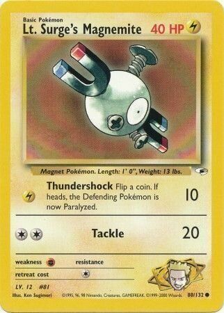 Lt. Surge’s Magnemite - 80/132 - Unlimited - EN