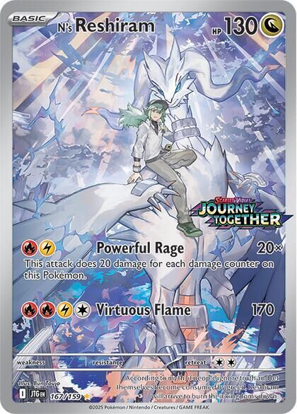 N’s Reshiram - 167/159 - Set Stamp - EN N’s Reshiram - 167/159 - Set Stamp - EN