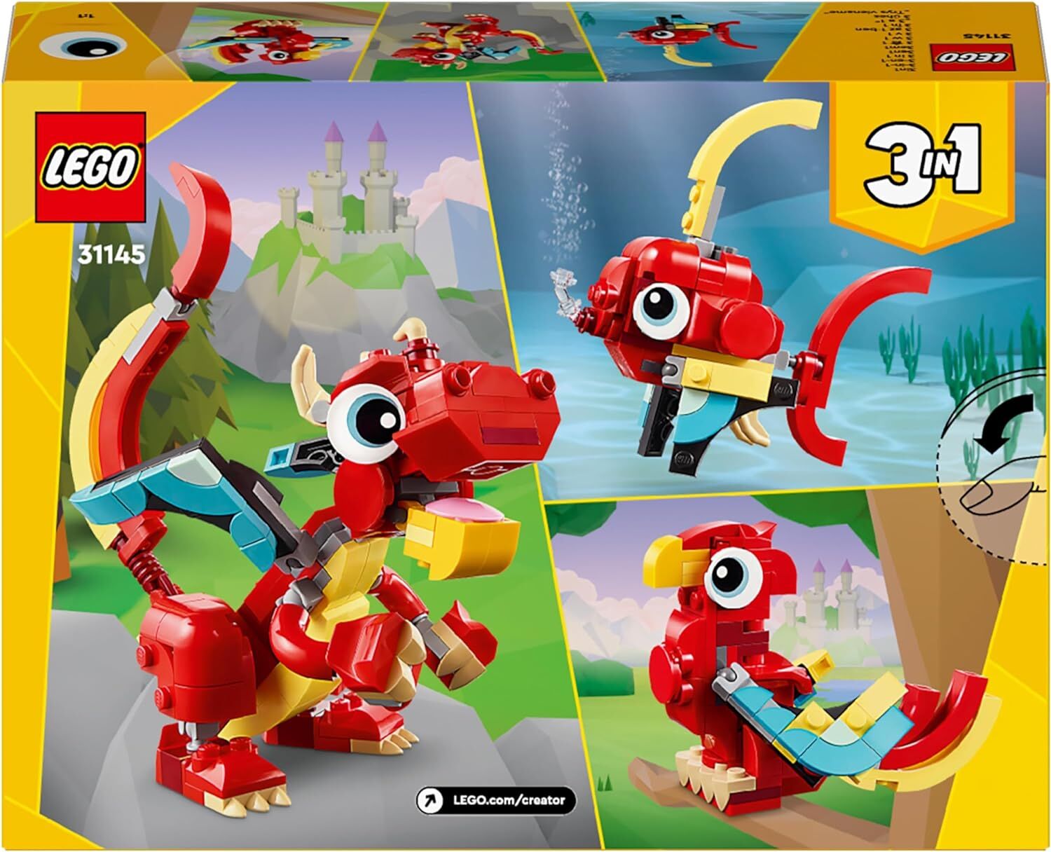Lego Creator Roter Drache 31145