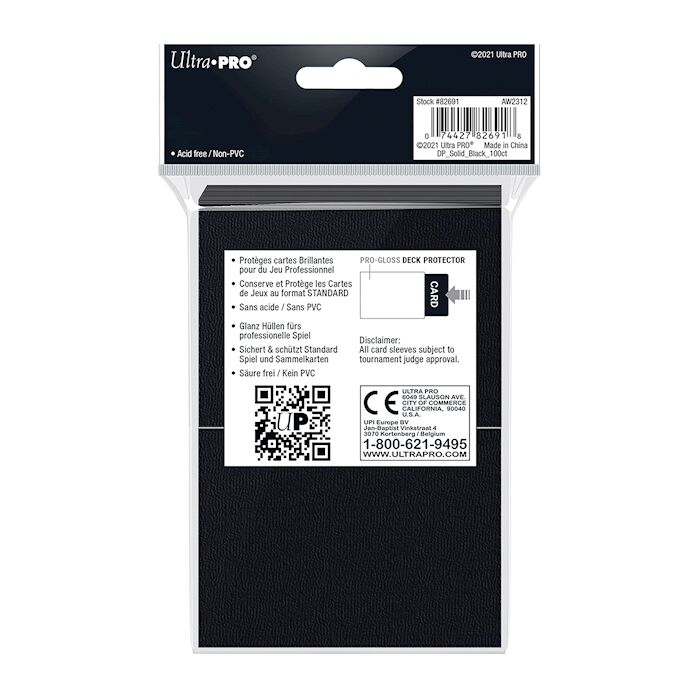 UP - Black Deck Protector Standard (100) NEW SIZE