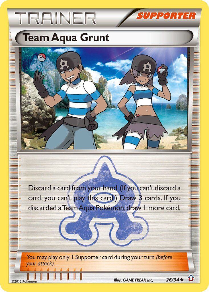 Team Aqua Grunt - 26/34 - EN Team Aqua Grunt - 26/34 - EN