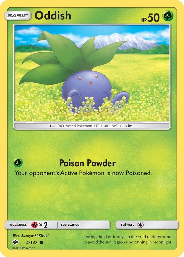 oddish-4-147-pokemon-tcg-lightly-played-en Oddish - 4/147 - Pokémon TCG - Lightly Played - EN