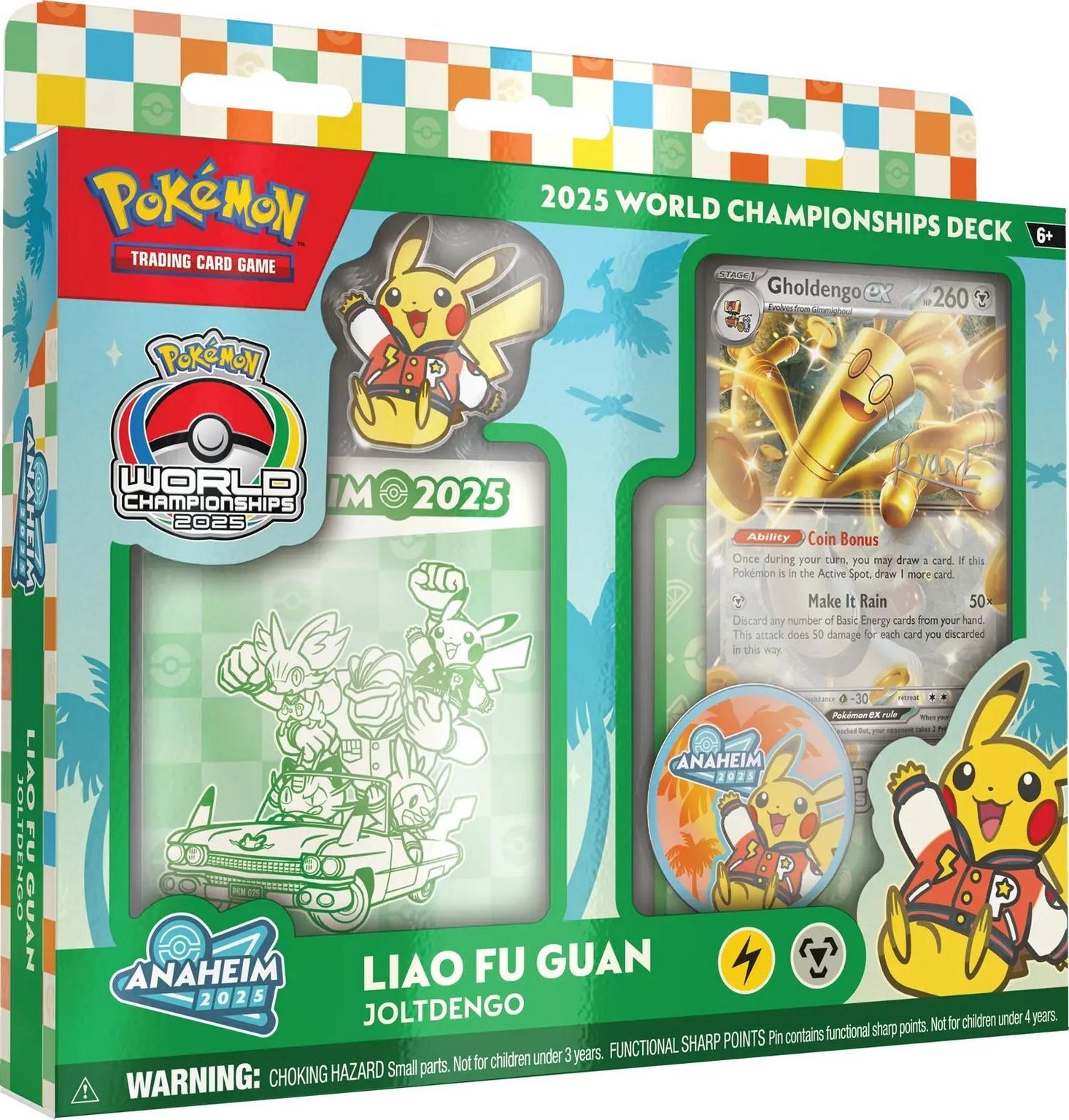 Pokémon TCG: 2025 World Championships Deck - Fuguan Liao - Gholdengo ex - EN