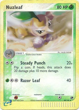 Nuzleaf - 48/100 - Reverse Holo - EN