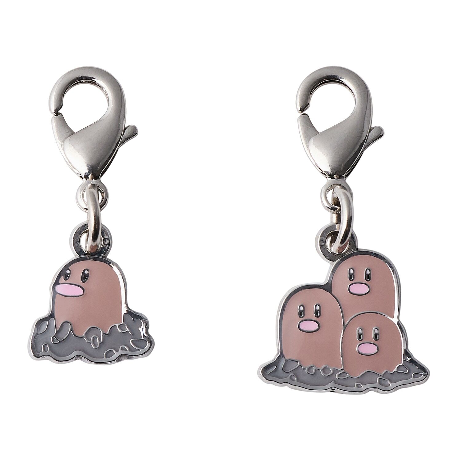 Pokemon Center - Diglett & Dugtrio Schlüsselanhänger - 2 Stück