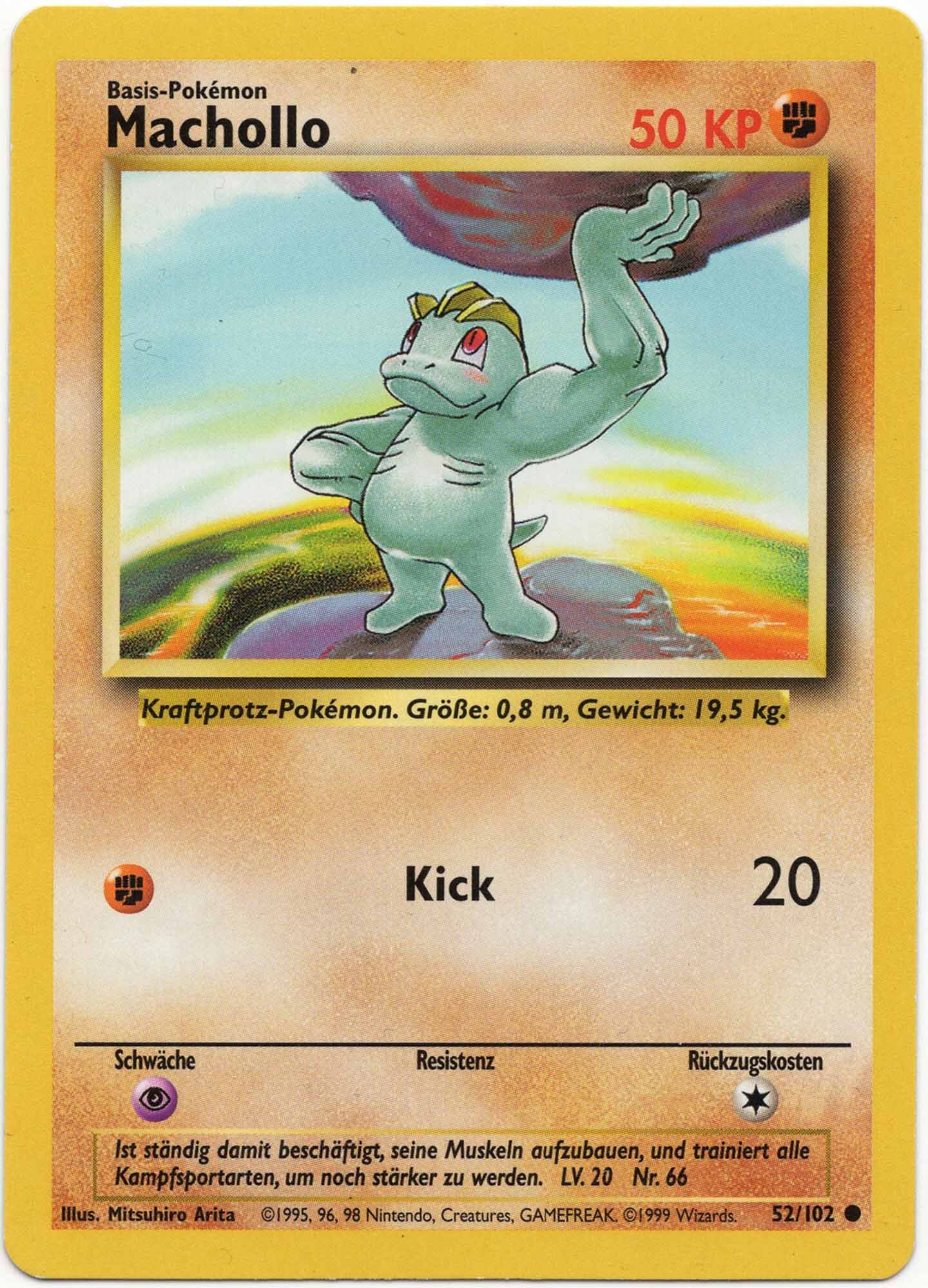 Machollo - 52/102 - Pokémon TCG - Lightly Played