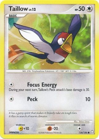 Taillow - 124/146 - Reverse Holo - EN