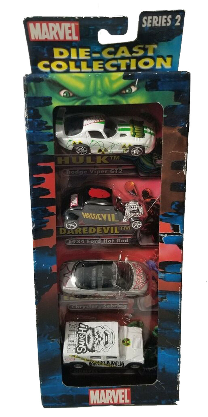 Marvel Die Cast Collection 2003 Series 2: Hulk, Daredevil, Elektra, Hulk Marvel Die Cast Collection 2003 Series 2: Hulk, Daredevil, Elektra, Hulk