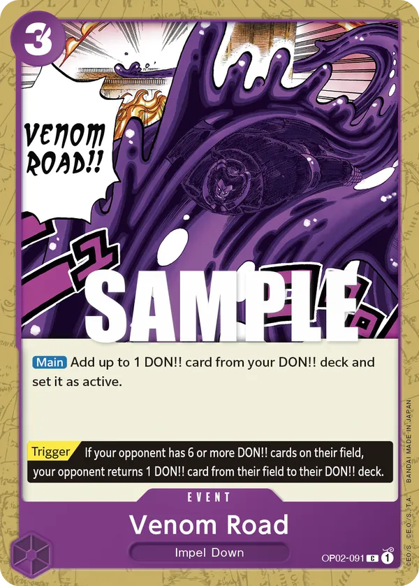 Venom Road - OP02-091 Venom Road - OP02-091