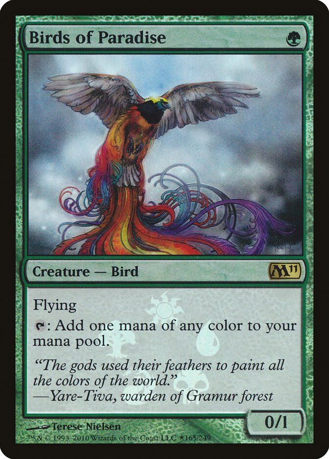 birds-of-paradise-m11-buy-a-box-foil-promo-mtg-near-mint-en Birds of Paradise - M11 Buy-a-Box Foil Promo - MTG - Near Mint - EN