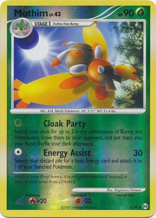 Mothim - 6/99 - Reverse Holo - EN