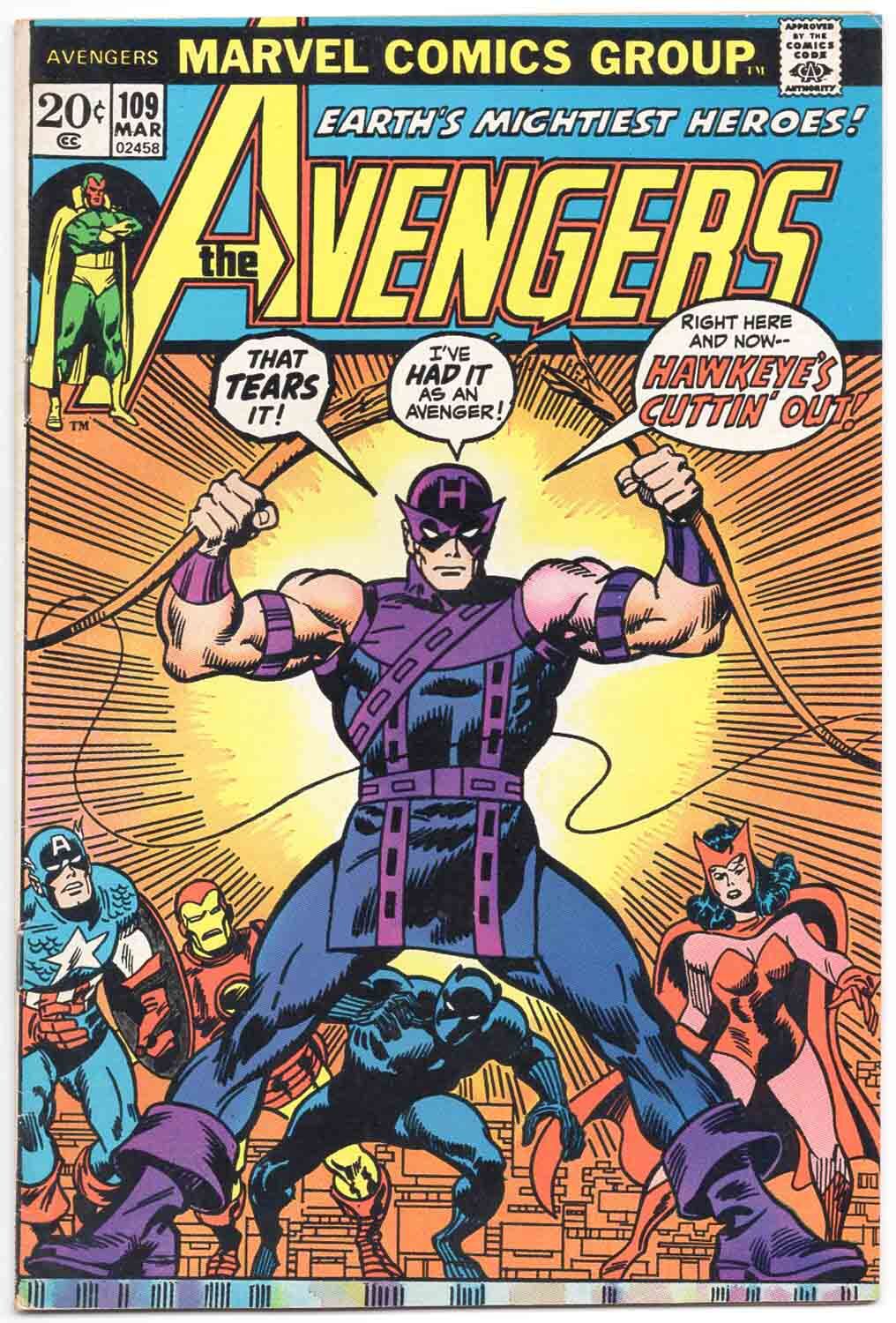 Avengers #109