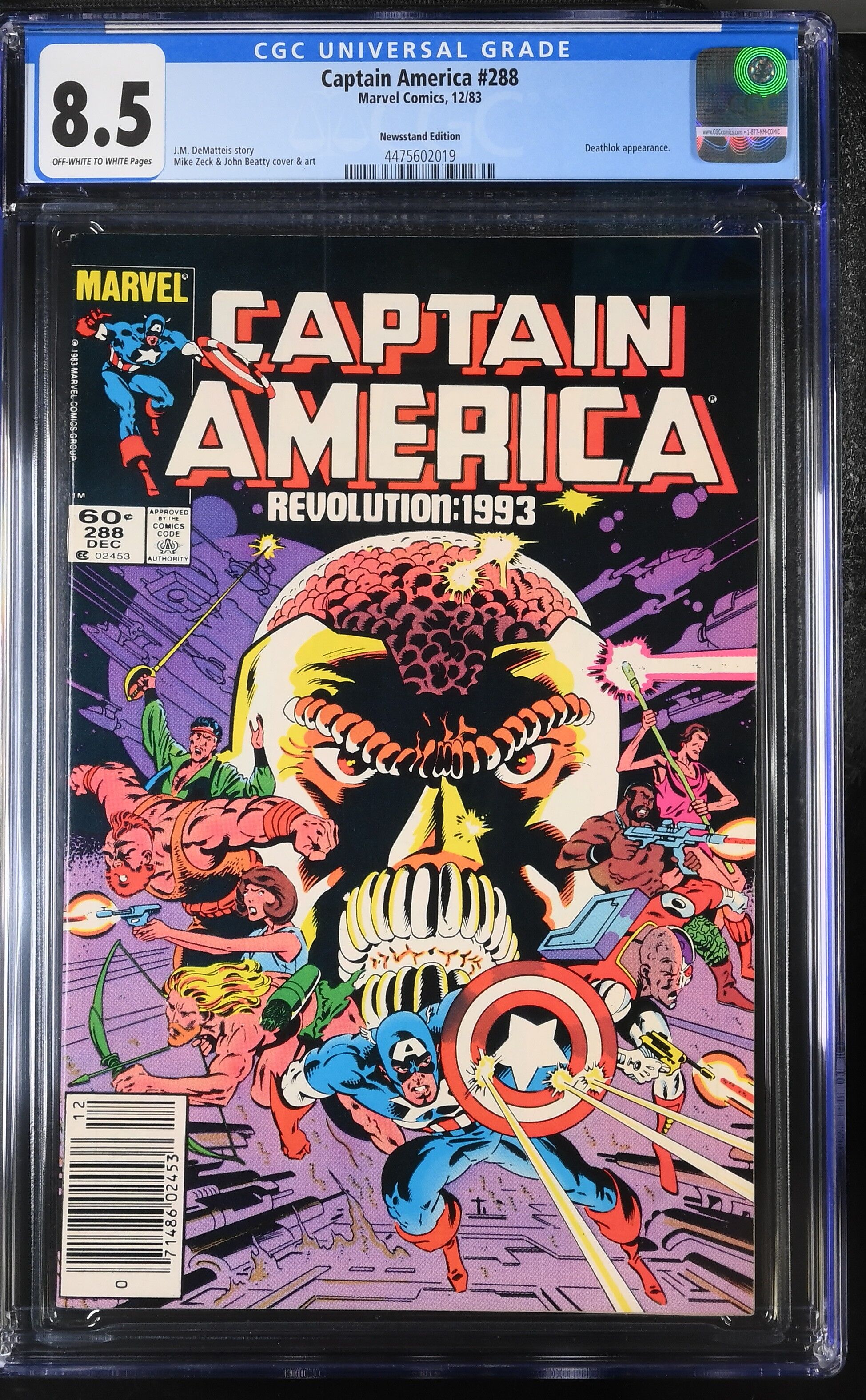 Captain America #288 CGC 8.5 Captain America #288 CGC 8.5