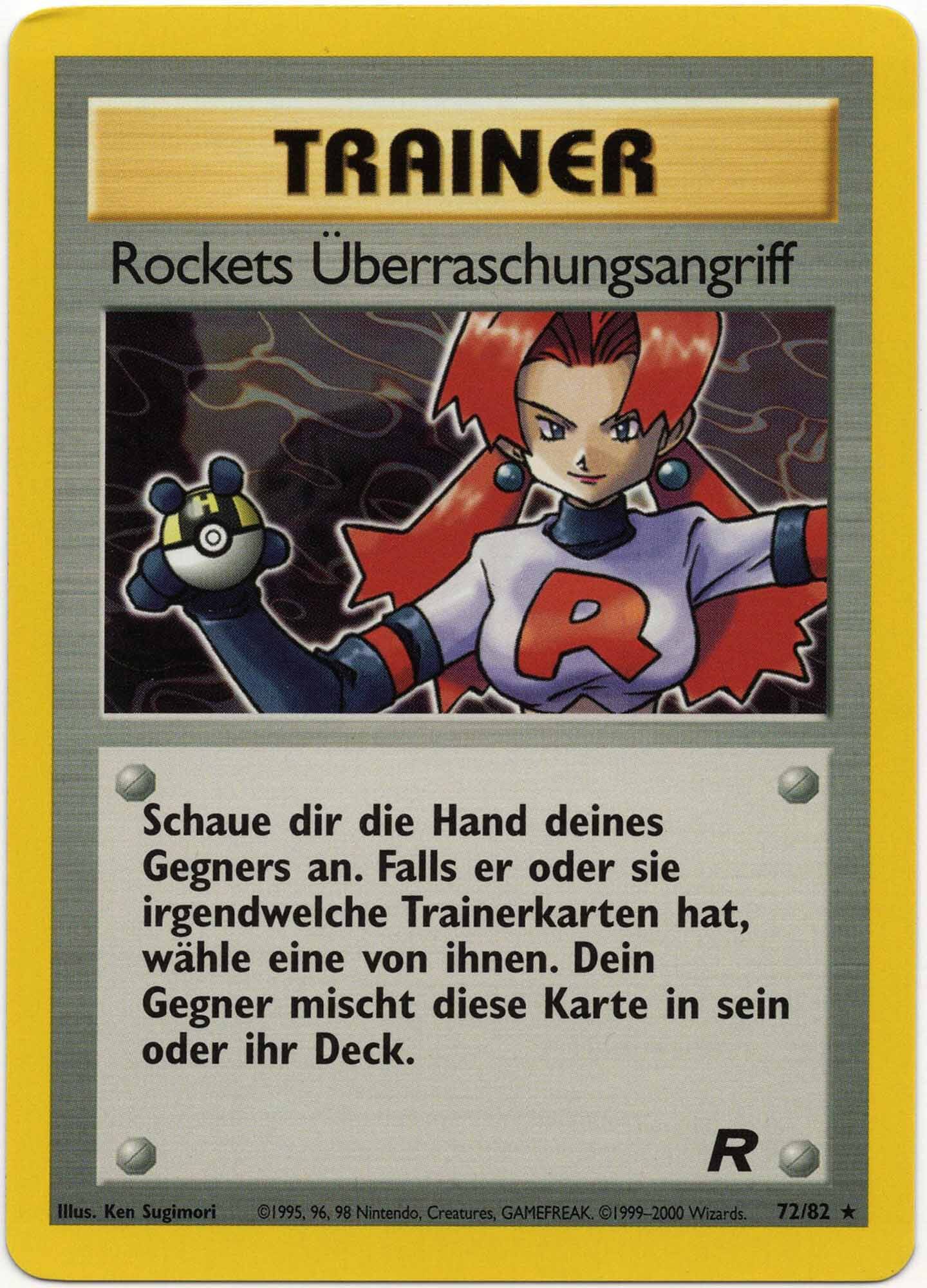Rockets Überraschungsangriff - 72/82 - Pokémon TCG