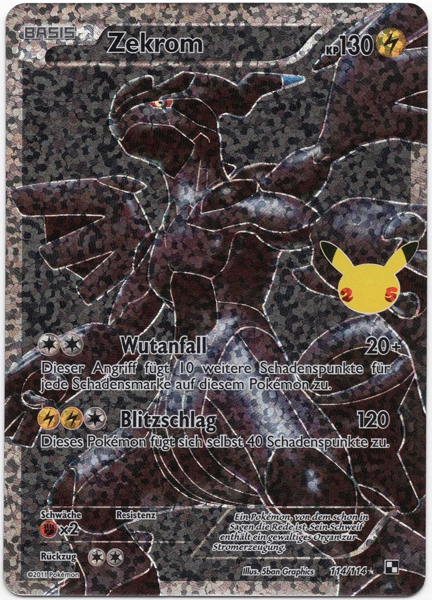 Zekrom - 114/114 - Pokémon TCG - Near Mint