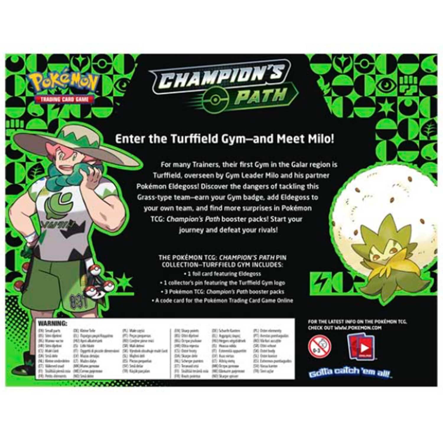 Pokémon Champion's Path Pin Collection Turffield Gym - EN