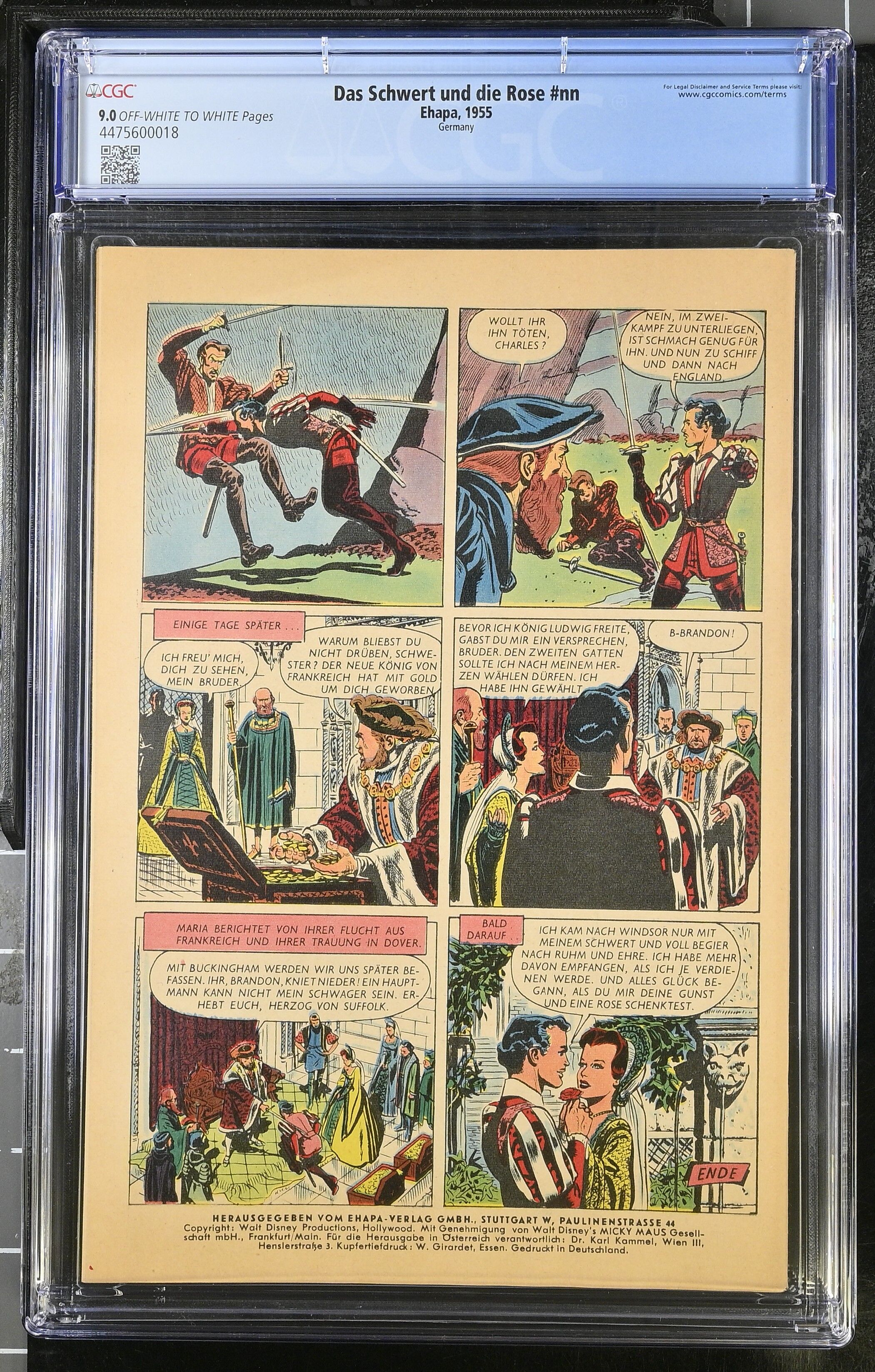 Das Schwert und die Rose CGC 9.0