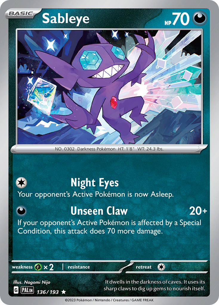 Sableye - 136/193 - EN Sableye - 136/193 - EN