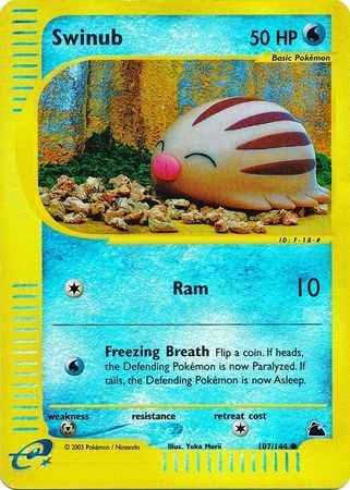 Swinub - 107/144 - Reverse Holo - EN