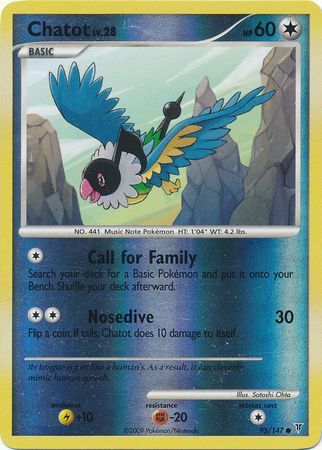 Chatot - 95/147 - Reverse Holo - EN
