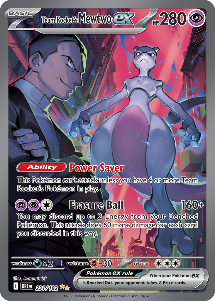 Team Rocket’s Mewtwo ex - 231/182 - EN Team Rocket’s Mewtwo ex - 231/182 - EN
