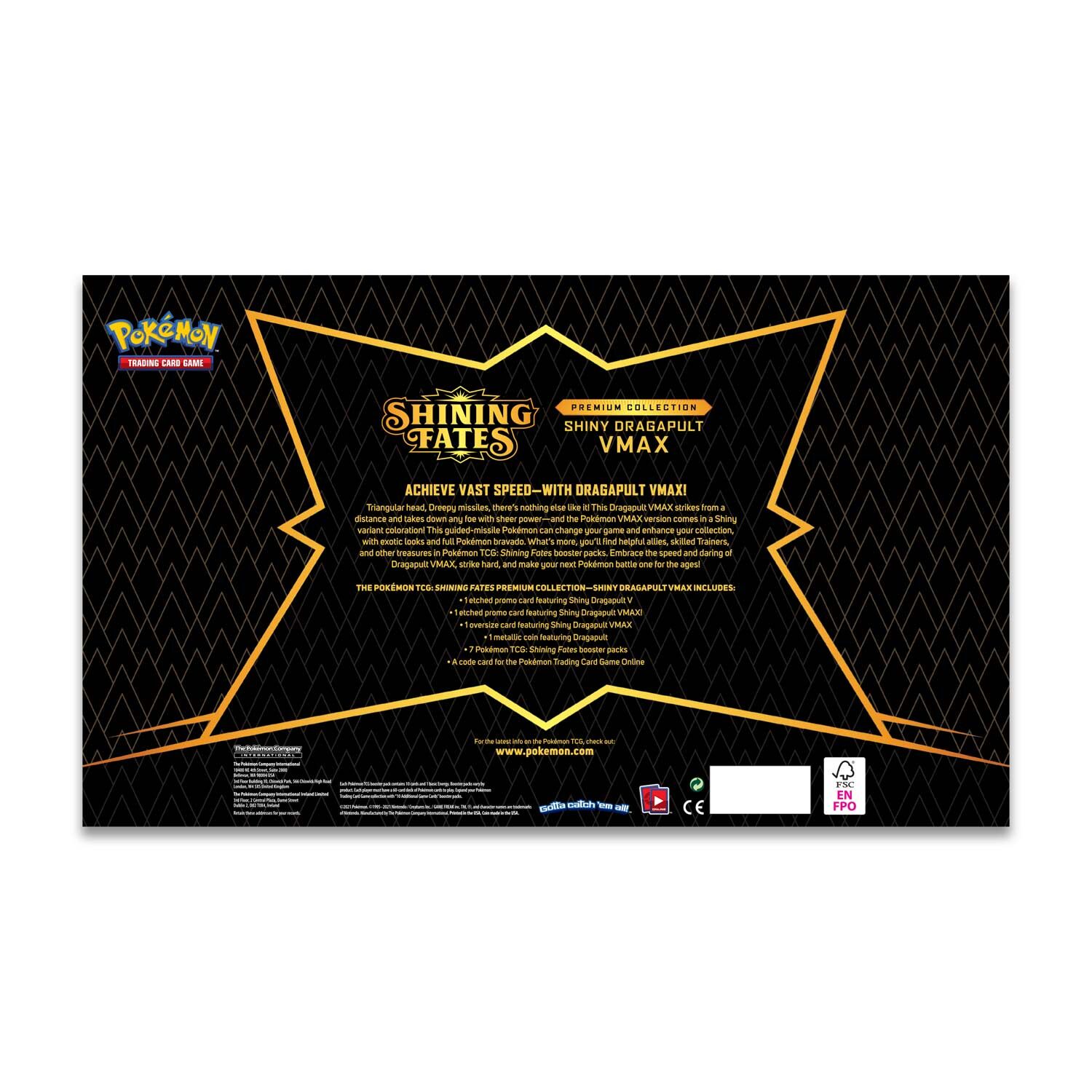 Pokémon Shining Fates Dragapult VMAX Premium Collection Box - EN
