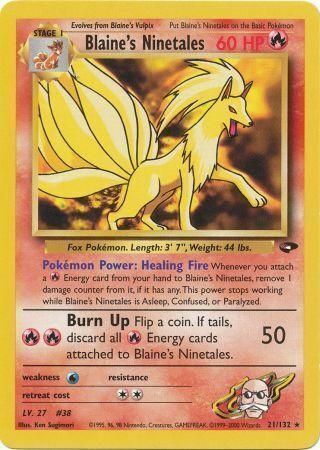 Blaine’s Ninetales - 21/132 - Unlimited - EN Blaine’s Ninetales - 21/132 - Unlimited - EN