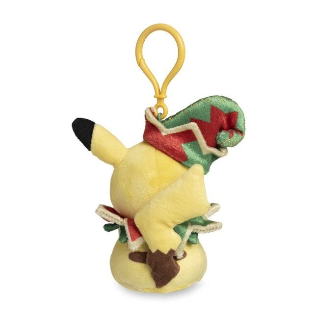 Pikachu Pokémon Holiday Workshop Key Chain Plush - 14 cm
