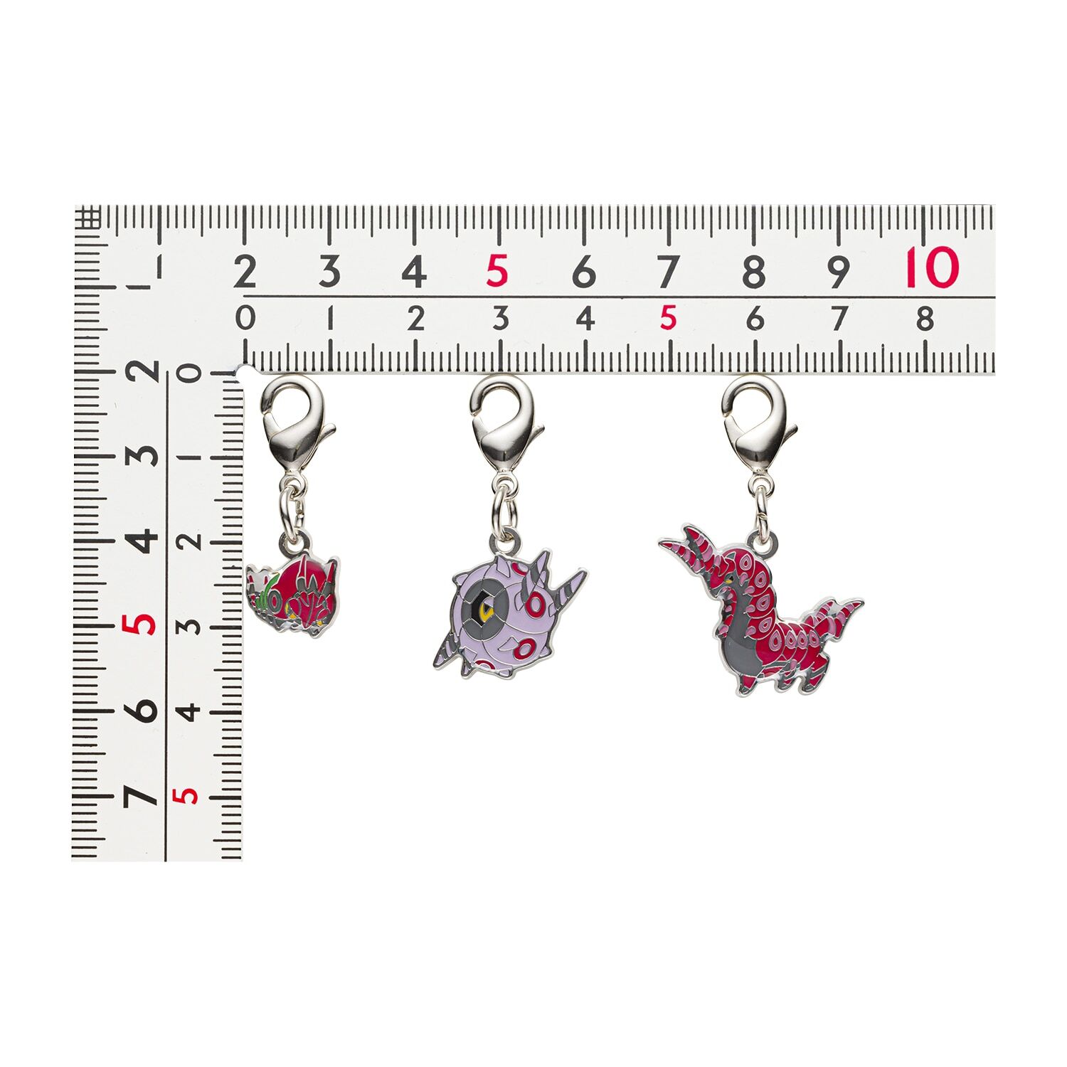 Pokemon Center - Venipede, Whirlipede, Scolipede Schlüsselanhänger - 3 Stück