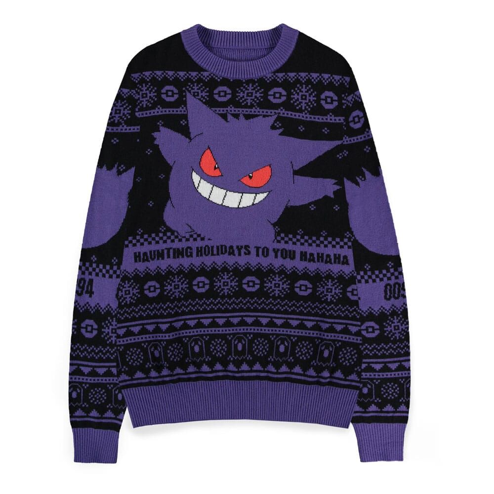 Pokémon Sweatshirt Christmas Jumper Gengar M Pokémon Sweatshirt Christmas Jumper Gengar M