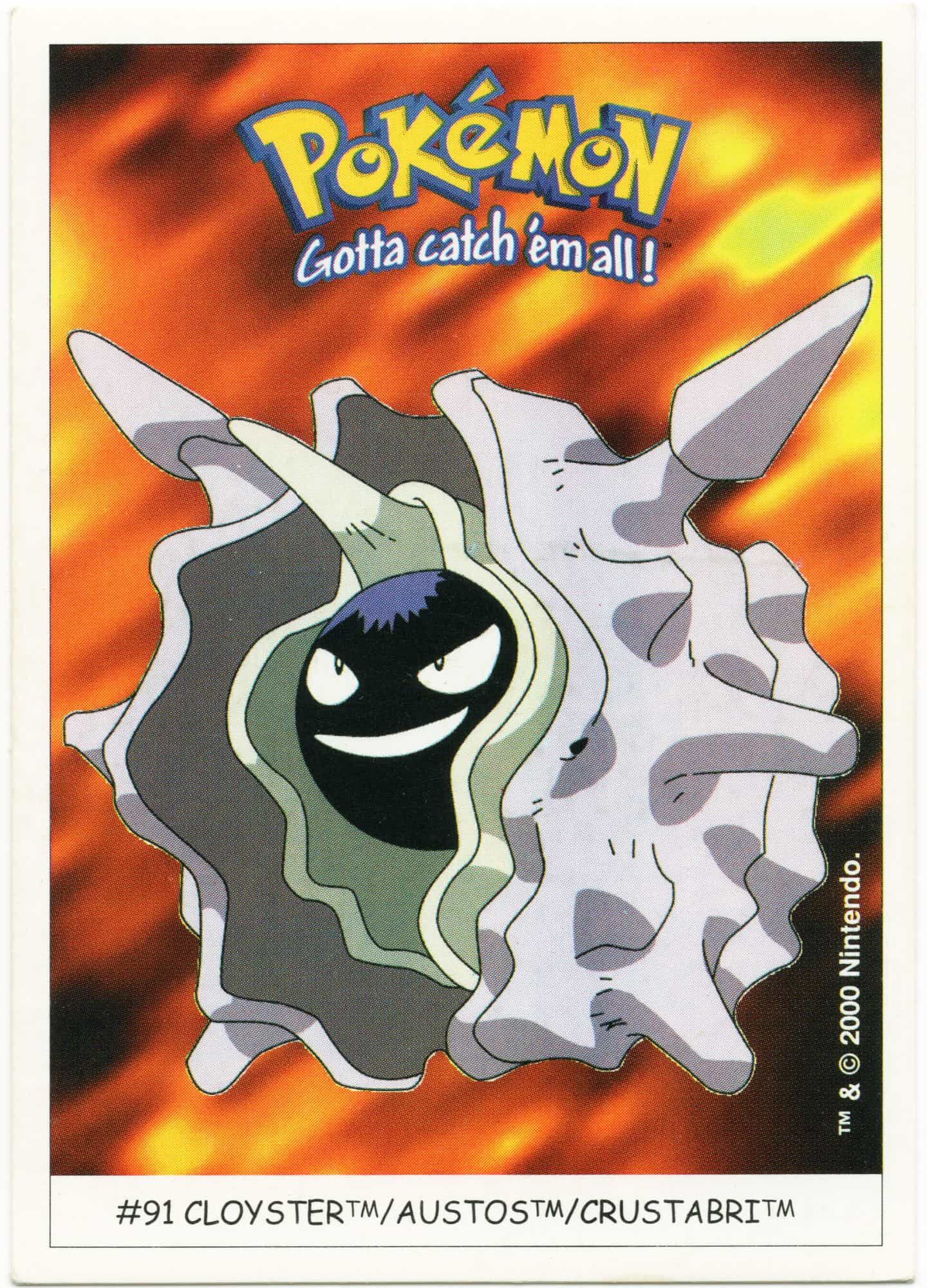 cloyster-91-pokemon-dunkin-boomer-sticker-near-mint-min Cloyster #91 - Pokémon Dunkin Boomer Sticker - Near Mint