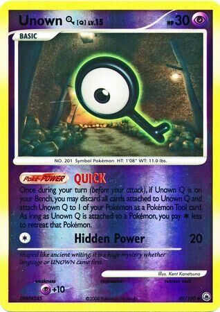 Unown Q - 49/100 - Reverse Holo - EN