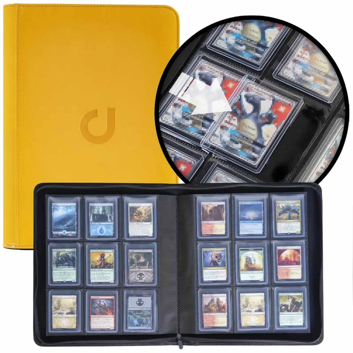Toploader Binder Order Gelb