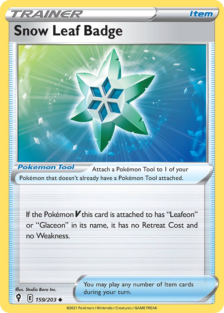 Snow Leaf Badge - 159/237 - EN