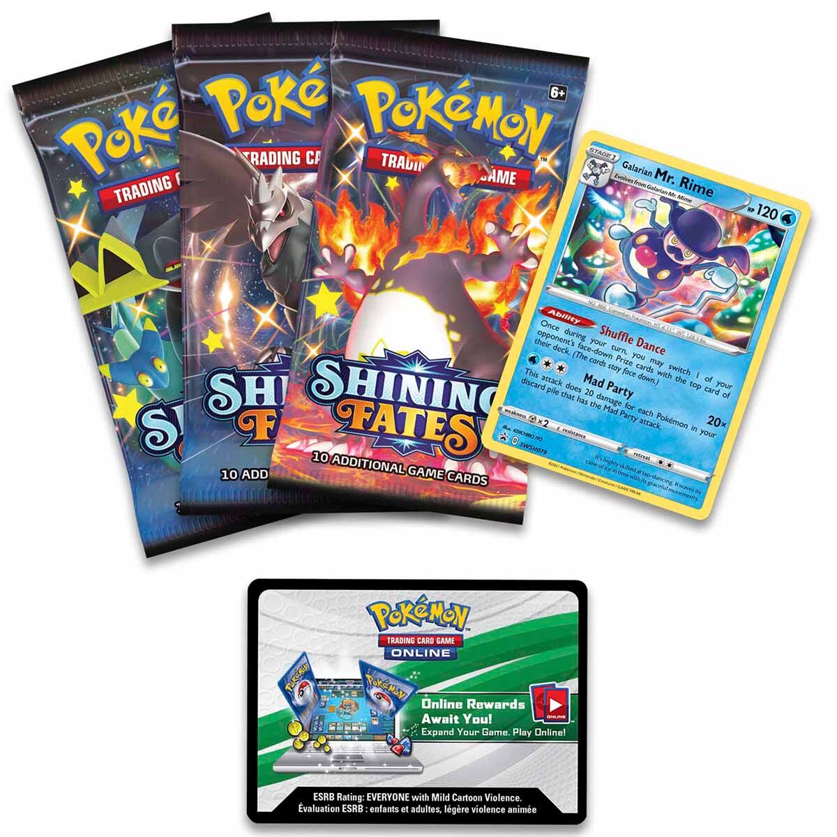 Pokémon Shining Fates Mad Party Pin Collection Galarian Mr. Rime - EN